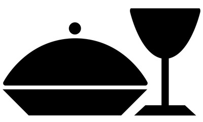 Pictogram - Menu, Diner, Buffet, Cloche, Meal - Object, Icon, Symbol