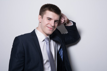 Portrait of smiling successful businessman