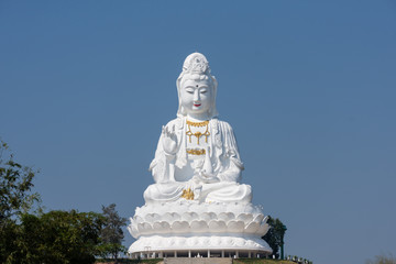 Buddha statue, Wat Huai Pla Kung, Chiang Rai, Thailand