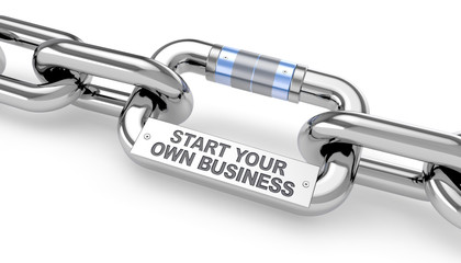 Start your own Business  Chain / Metal / 3d