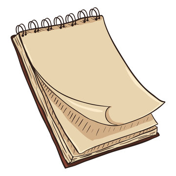 spiral notebook cartoon