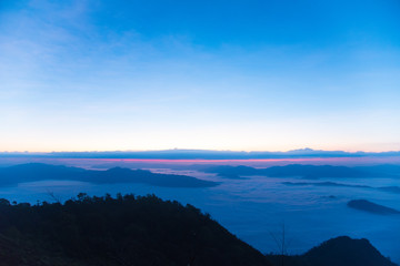 Morning Fog on mountain