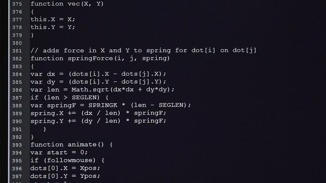 Computer class. On the monitor initial codes are entered. The source code the text of the computer program in any programming language or a markup language which can be read by the person.