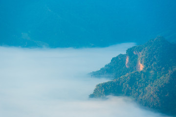 Mountains and sea of fog