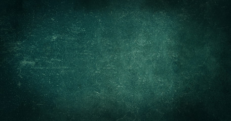 Blue-green school abstract textured background. School Background Dark vignette texture