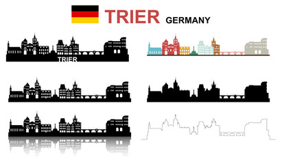 Trier Großes Set - obrazy, fototapety, plakaty