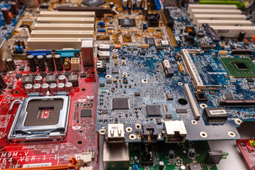 Obraz premium Many circuit board