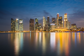 Fototapeta na wymiar Singapur Finanzbezirk