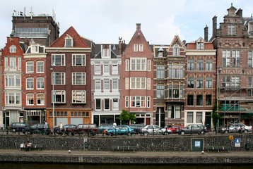 Fototapeta na wymiar Schippersgracht in Amsterdam