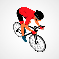 Fototapeta premium Athlete bike cyclist