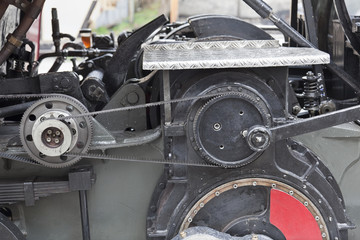 Fototapeta premium Zahnradbahn, (Detail,Antrieb)