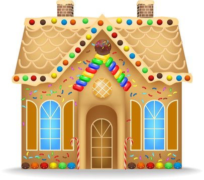 Cartoon Gingerbread House