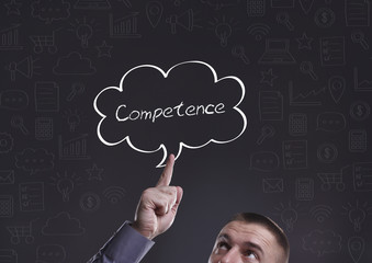 Business, Technology, Internet and marketing. Young businessman