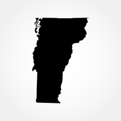 map of the U.S. state of Vermont 