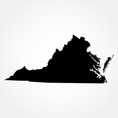 map of the U.S. state of Virginia 