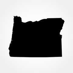 map of the U.S. state of Oregon 