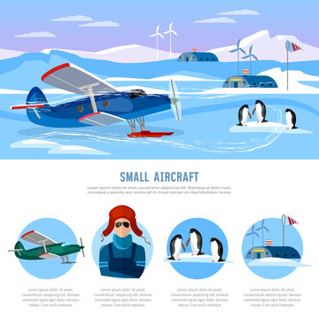 Study of the Arctic and Antarctic, flight to North Pole