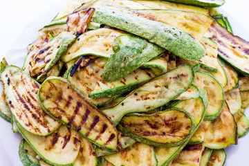 Tasty grilled zucchini