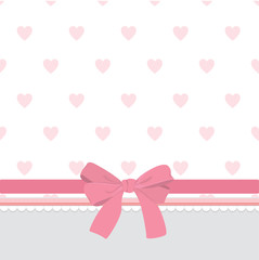 Vector of pink ribbon background