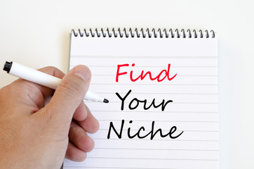 Find your niche concept on notebook