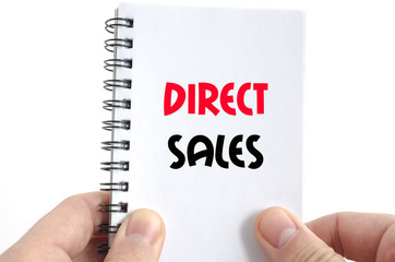 Direct sales text concept