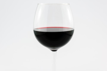 Glass of red wine