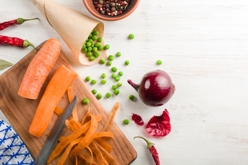 mixed vegetables background