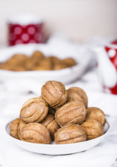 Cookies nuts with condensed milk