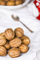 Cookies nuts with condensed milk