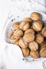 Cookies nuts with condensed milk