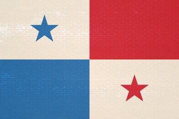 Grunge Panama flag