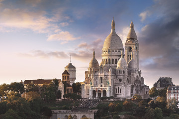 La Basilique du Sacré Cœur de Montmartre - obrazy, fototapety, plakaty