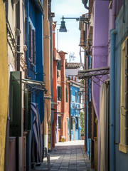 Fototapeta na wymiar Colourful alley