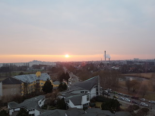 Sonnenuntergang am Rande Berlins