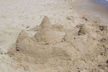 Beach sand castle