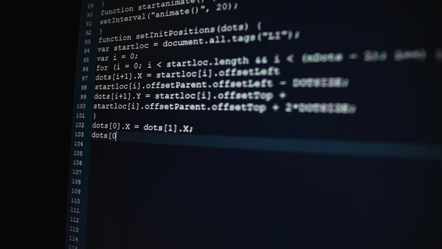 Computer class. On the monitor initial codes are entered. When developing the software by several developers, it is better to adhere to one standard of coding.