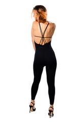 Beautiful russian woman with orange hair