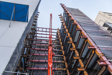 マンションの建設現場