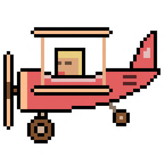 pixel art airplane