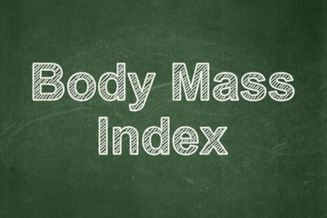 Obraz premium Medicine concept: Body Mass Index on chalkboard background