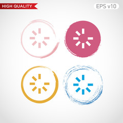 Loading icon. Button with loading icon. Modern UI vector.