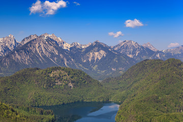 Bavaria landscape of Alps mountain, Fussen, Bavaria, Germany