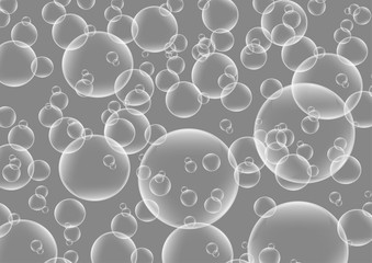 Abstract background from bubbles. Bubbles. Vector illustration.