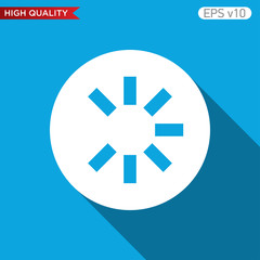 Loading icon. Button with loading icon. Modern UI vector.