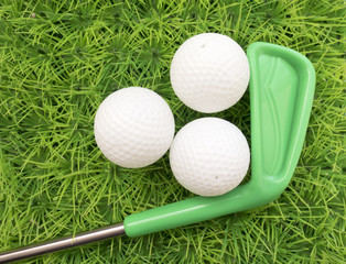 About learning the game of Golf colored putter and Golf ball on