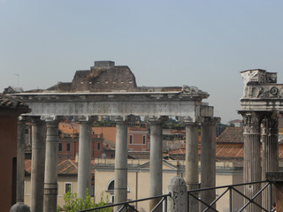the ruins of the Imperial Forums in Rome