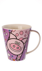Cup of tea with pig