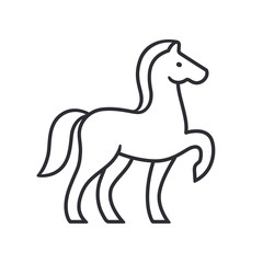 Horse silhouette outline