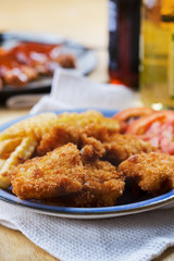deep fried breaded dory fish