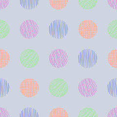 Seamless vector geometrical pattern with triangle, endless background with hand drawn textured geometric figures. Graphic illustration Template for wrapping, web backgrounds, wallpaper